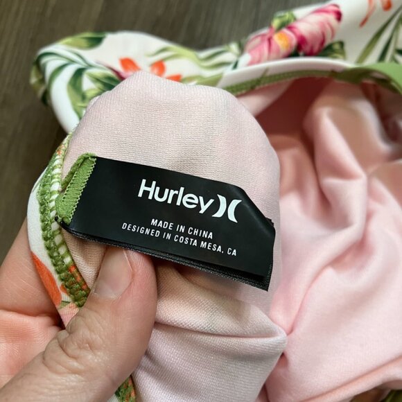 Hurley One Piece Floral Swim Suite, Women's size Small - Picture 7 of 8